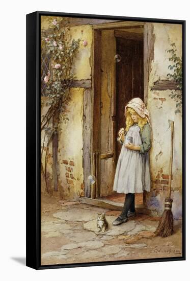 Bubbles for Kitty-Charles Edward Wilson-Framed Stretched Canvas