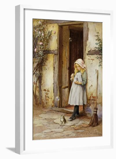 Bubbles for Kitty-Charles Edward Wilson-Framed Giclee Print