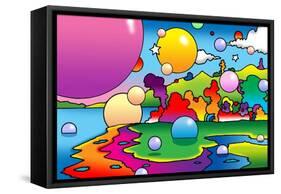 Bubbles Landscape-Howie Green-Framed Stretched Canvas