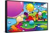 Bubbles Landscape-Howie Green-Framed Stretched Canvas