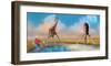 Bubbles with Giraffes-Nancy Tillman-Framed Art Print