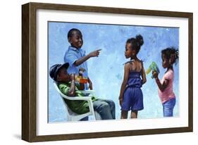 Bubbles-Michael Jackson-Framed Giclee Print