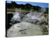 Bubbling Mud Pools, Kawah Sikidang Volcanic Crater, Dieng Plateau, Island of Java, Indonesia-Jane Sweeney-Stretched Canvas