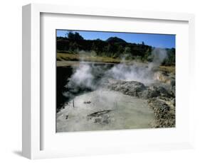 Bubbling Mud Pools, Kawah Sikidang Volcanic Crater, Dieng Plateau, Island of Java, Indonesia-Jane Sweeney-Framed Photographic Print