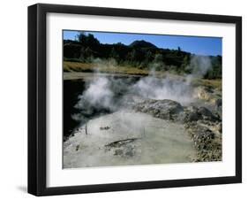 Bubbling Mud Pools, Kawah Sikidang Volcanic Crater, Dieng Plateau, Island of Java, Indonesia-Jane Sweeney-Framed Photographic Print