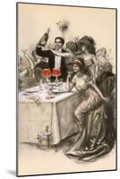 Bubbly at a Party-Maurice Cliché-Mounted Art Print