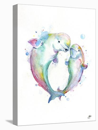 Bubbly Belugas-Marc Allante-Stretched Canvas