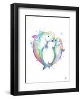 Bubbly Belugas-Marc Allante-Framed Premium Giclee Print