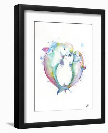 Bubbly Belugas-Marc Allante-Framed Premium Giclee Print