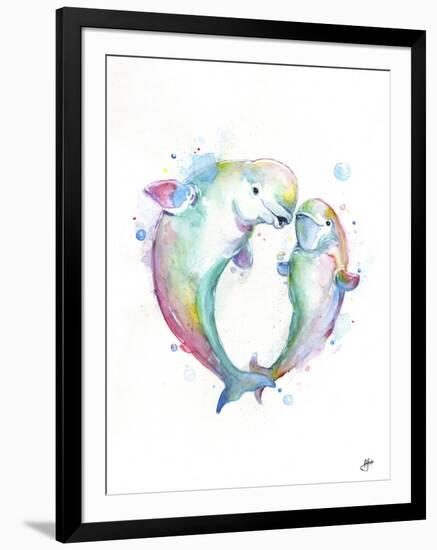 Bubbly Belugas-Marc Allante-Framed Giclee Print