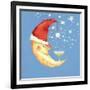 Bubbly Christmas Moon-David Cooke-Framed Giclee Print