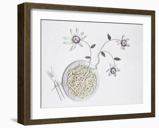 Bucatini With onion-Dimitar Lazarov-Framed Giclee Print