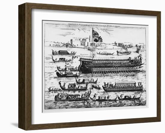 Bucentaur in Venice on the Day of Ascension-null-Framed Giclee Print