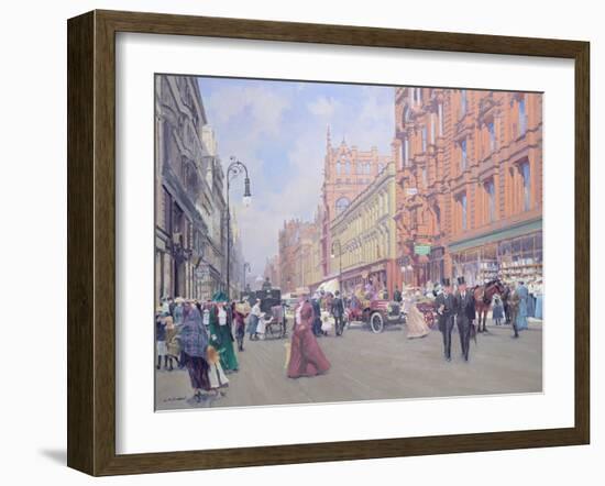 Buchanan Street in 1910'-William Ireland-Framed Giclee Print