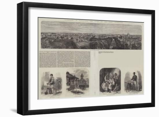 Bucharest, in Wallachia, the Scene of the Late Inundation-null-Framed Giclee Print