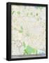 Bucharest, Romania Map-null-Framed Poster