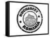 Bucharest Stamp-radubalint-Framed Stretched Canvas