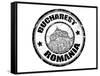 Bucharest Stamp-radubalint-Framed Stretched Canvas