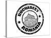 Bucharest Stamp-radubalint-Stretched Canvas