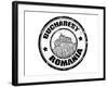 Bucharest Stamp-radubalint-Framed Art Print