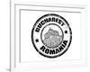 Bucharest Stamp-radubalint-Framed Art Print