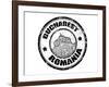 Bucharest Stamp-radubalint-Framed Art Print