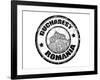 Bucharest Stamp-radubalint-Framed Art Print