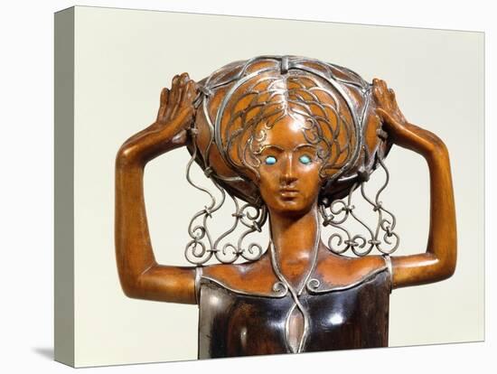 Buchbaumstatuette-Richard Joseph Luksch-Stretched Canvas