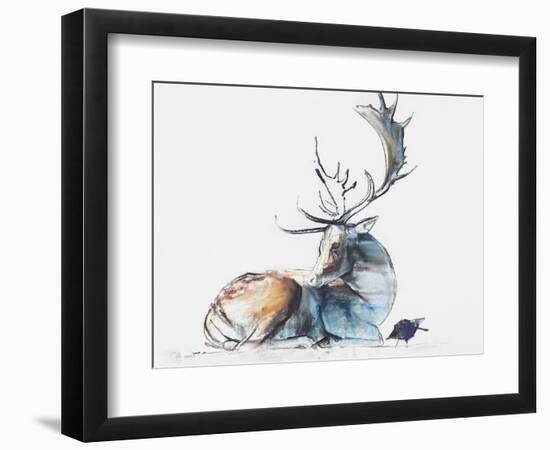 Buck and Bird, 2006-Mark Adlington-Framed Giclee Print