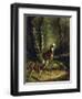 Buck and Doe in the Adirondacks-Arthur Fitzwilliam Tait-Framed Giclee Print