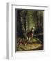 Buck and Doe in the Adirondacks-Arthur Fitzwilliam Tait-Framed Giclee Print