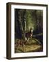 Buck and Doe in the Adirondacks-Arthur Fitzwilliam Tait-Framed Giclee Print