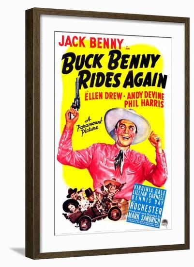 Buck Benny Rides Again-null-Framed Art Print