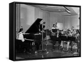 Buck Clayton, Charlie Parker, Dexter Gordon, Charles Thompson, Danny Barker, Jimmy Butts, JC Heard-null-Framed Stretched Canvas