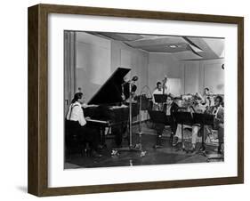 Buck Clayton, Charlie Parker, Dexter Gordon, Charles Thompson, Danny Barker, Jimmy Butts, JC Heard-null-Framed Photo