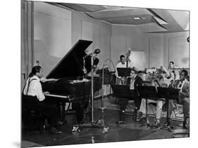 Buck Clayton, Charlie Parker, Dexter Gordon, Charles Thompson, Danny Barker, Jimmy Butts, JC Heard-null-Mounted Photo