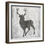 Buck Hunt Gray-Sheldon Lewis-Framed Art Print