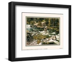 Buck in Midstream-Jack Sorenson-Framed Art Print