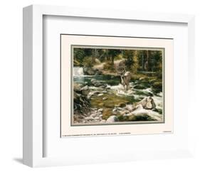 Buck in Midstream-Jack Sorenson-Framed Art Print