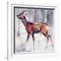 Buck in the Snow, 2000-Mark Adlington-Framed Giclee Print