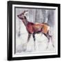 Buck in the Snow, 2000-Mark Adlington-Framed Giclee Print