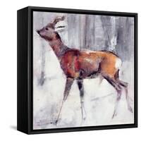 Buck in the Snow, 2000-Mark Adlington-Framed Stretched Canvas