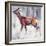 Buck in the Snow, 2000-Mark Adlington-Framed Giclee Print