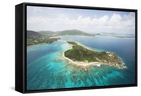 Buck Island and Tortola in British Virgin Islands-Macduff Everton-Framed Stretched Canvas