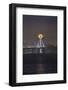 Buck Moon, Full Moon Alignment - Bay Bridge, San Francisco Bay-Vincent James-Framed Photographic Print