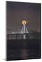 Buck Moon, Full Moon Alignment - Bay Bridge, San Francisco Bay-Vincent James-Mounted Photographic Print