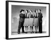 Buck Privates, Lou Costello, Maxine Andrews, Patty Andrews, Laverne Andrews, 1941-null-Framed Photo
