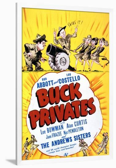 Buck Privates - Movie Poster Reproduction-null-Framed Photo