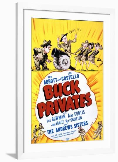 Buck Privates - Movie Poster Reproduction-null-Framed Photo