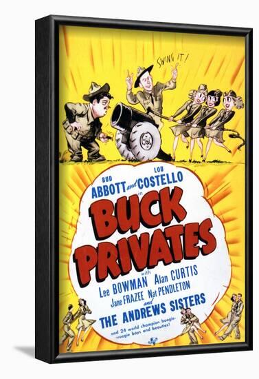 Buck Privates - Movie Poster Reproduction-null-Framed Photo